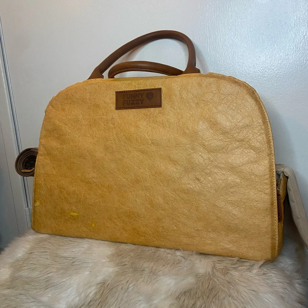 Funny Fuzzy pet carrier!
